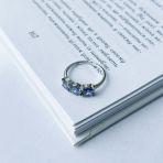 Серебряное кольцо с мистик топазом 2.95ct, вес изделия 2,3 гр (2141259) 18 размер