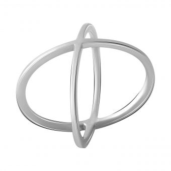 Серебряное кольцо с без камней, вес изделия 2,79 гр (2067801) 17 размер