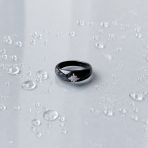 Серебряное кольцо с керамикой, вес изделия 4,25 гр (2154389) 18 размер