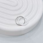 Срібне кільце з керамікою, вага виробу 3,77 г (2154457), розмір 18