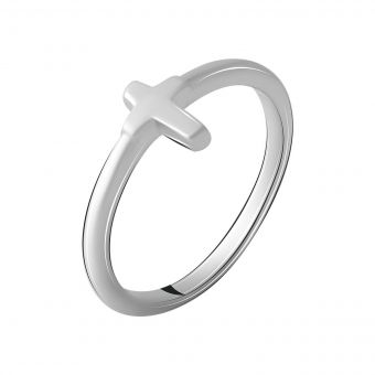 Серебряное кольцо с без камней, вес изделия 1,52 гр (2016274) 15.5 размер