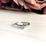Серебряное кольцо с без камней, вес изделия 1,52 гр (2016274) 15.5 размер