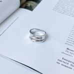 Серебряное кольцо с без камней, вес изделия 7,69 гр (2143970) 18 размер