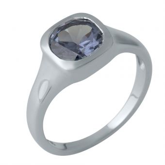 Серебряное кольцо с александритом 2.462ct, вес изделия 3,86 гр (1989203) 18.5 размер