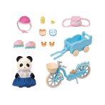 Ігровий набір Sylvanian Families Панда з велосипедом та роликами (5652)