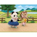 Ігровий набір Sylvanian Families Панда з велосипедом та роликами (5652)