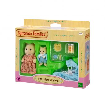 Мама-кішка з малюком та колискою Sylvanian Families (5433)