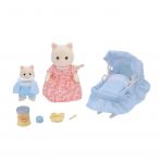 Мама-кішка з малюком та колискою Sylvanian Families (5433)