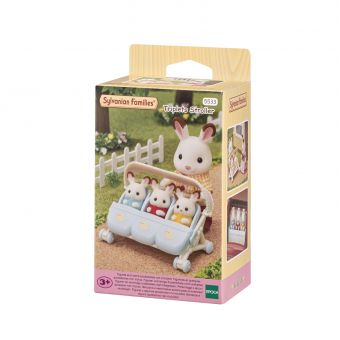 Коляска для трійні Sylvanian Families (5533)