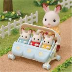 Коляска для трійні Sylvanian Families (5533)