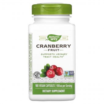 Журавлина, 930 мг, Cranberry Fruit, Nature's Way, 180 вегетаріанських капсул