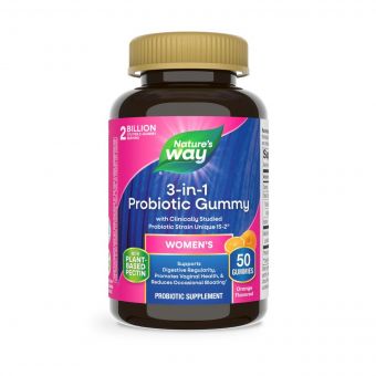 Пробіотики для жінок, смак апельсина, Women's Probiotic, Nature's Way, 50 жувальних цукерок