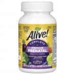 Мультивітаміни преміум для вагітних, Alive! Complete Premium Prenatal Multivitamin, Nature's Way, 60 гелевих капсул