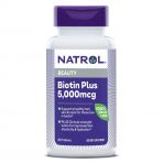 Біотин підвищеної ефективності, 5000 мкг, Biotin Plus, Natrol, 60 таблеток