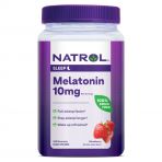 Мелатонін, 10 мг, смак полуниці, Melatonin, Natrol, 140 жувальних цукерок