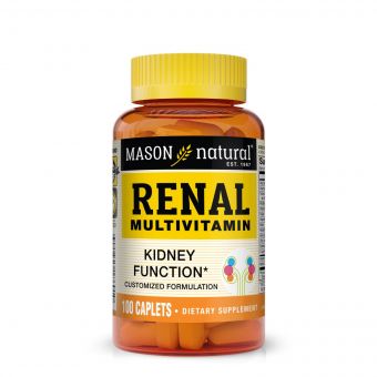 Мультивітаміни для нирок, Renal Multivitamin, Mason Natural, 100 каплет