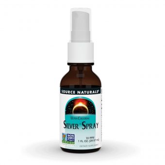 Ультраколоїдне срібло, спрей, Ultra Colloidal Silver Spray, Source Naturals, 29,57 мл