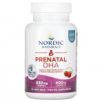 ДГК (докозагексаєнова кислота) для вагітних, смак полуниці, Prenatal DHA, Nordic Naturals, 90 гелевих капсул