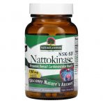 Наттокіназа, 100 мг, Nattokinase, Nature's Answer, 60 вегетаріанських капсул