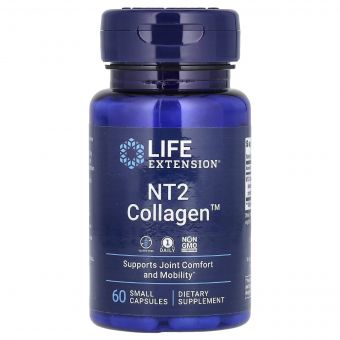 Колаген неденатурованого II типу, 40 мг, NT2 Collagen, Life Extension, 60 міні капсул