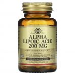 Альфа-ліпоєва кислота, 200 мг, Alpha Lipoic Acid, Solgar, 50 вегетеріанських капсул