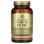 Вегетаріанський Коензим Q-10, 60 мг, Vegetarian CoQ-10, Solgar, 180 вегетаріанських капсул
