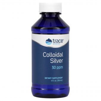 Колоїдне срібло, Colloidal Silver, Trace Minerals, 118 мл