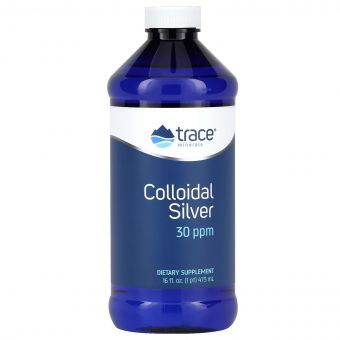 Колоїдне срібло, Colloidal Silver, Trace Minerals, 473 мл