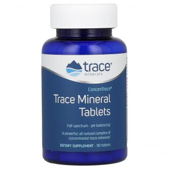 Концентровані мікроелементи, ConcenTrace, Trace Minerals, 90 таблеток