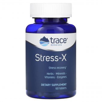 Відновлення та Захист від стресу, Stress-X, Trace Minerals, 60 таблеток