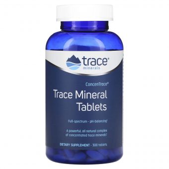 Концентровані мікроелементи, ConcenTrace, Trace Minerals, 300 таблеток