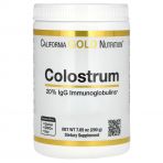 Молозиво концентроване у порошку, 1000 мг, Colostrum, California Gold Nutrition, 200 гр