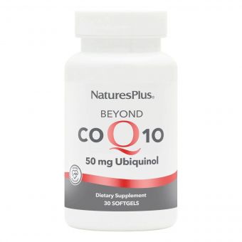 Коензим Q10, Убіхінол, 50 мг, Beyond CoQ10, Natures Plus, 30 гелевих капсул