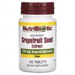Екстракт насіння грейпфрута, 125 мг, Grapefruit Seed Extract, NutriBiotic, 100 таблеток