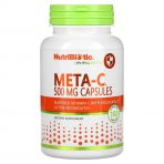 Буферизований вітамін С з метаболітами, 500 мг, Meta-C, Immunity, NutriBiotic, 100 капсул