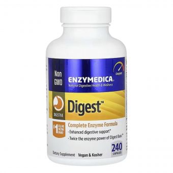 Травні ферменти (Формула Ензимів), Digest, Enzymedica, 240 капсул
