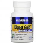 Ферменти з пробіотиками, Digest Gold+Probiotics, Enzymedica, 45 капсул