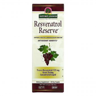 Ресвератрол, Resveratrol Reserve, Nature's Answer, 150 мл