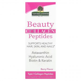 Колагенові пептиди краси, смак ягід, Beauty Collagen Peptides, Nature's Answer, 240 мл