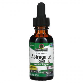 Екстракт астрагалу без спирту, 2000 мг, Astragalus Root, Nature's Answer, 30 мл