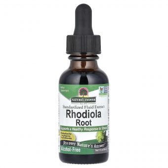 Екстракт кореня родіоли без спирту, Rhodiola Root, Nature's Answer, 30 мл