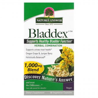 Здоров'я сечового міхура, 1000 мг, Bladdex, Nature's Answer, 90 вегетаріанських капсул