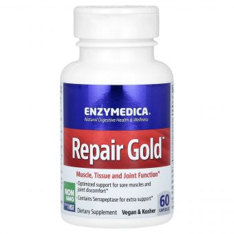 Комплекс ферментів для суглобів, Repair Gold, Enzymedica, 60 капсул 