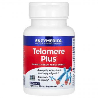 Теломер Плюс, Telomere Plus, Enzymedica, 30 капсул
