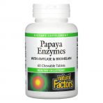 Ензими Папайї, Papaya Enzymes, Natural Factors, 60 Таблеток