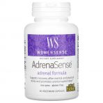 Комплекс для підтримки надниркових залоз, WomenSense, AdrenaSense, Natural Factors, 60 вегетаріанських капсул