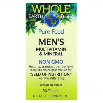 Мультивітамінний та мінеральний комплекс для чоловіків, Men's Multivitamin & Mineral, Natural Factors, 60 таблеток