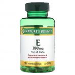 Вітамін Е, 180 мг, Vitamin Е, Nature's Bounty, 120 желатинових капсул