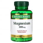 Магний, 500 мг, Magnesium, Nature's Bounty, 200 таблеток