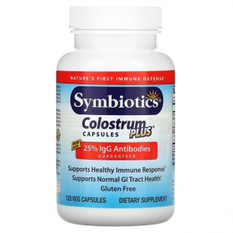 Молозиво, Colostrum Plus, Symbiotics, 120 вегетаріанських капсул